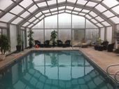 Pool Enclosure Winter Weather Outside